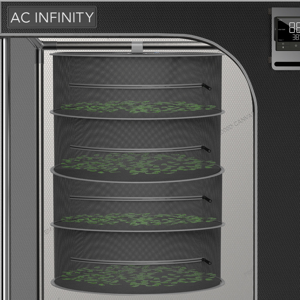 AC Infinity Hanging Herb Drying Rack - 18 Inch Two Tier