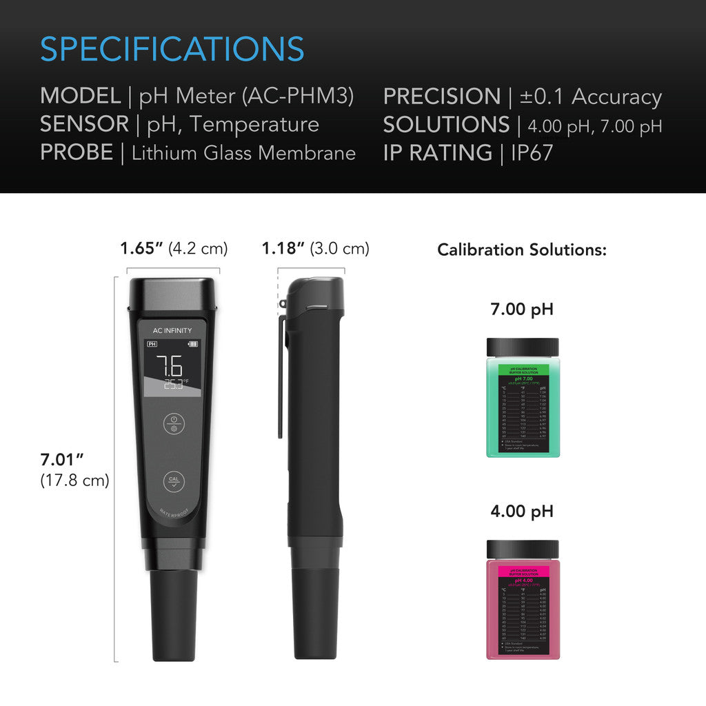 AC Infinity PH Pen Meter Kit