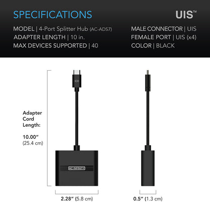 AC Infinity UIS Splitter Hub - 4 Port