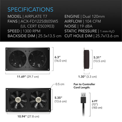 AC Infinity Airplate T7