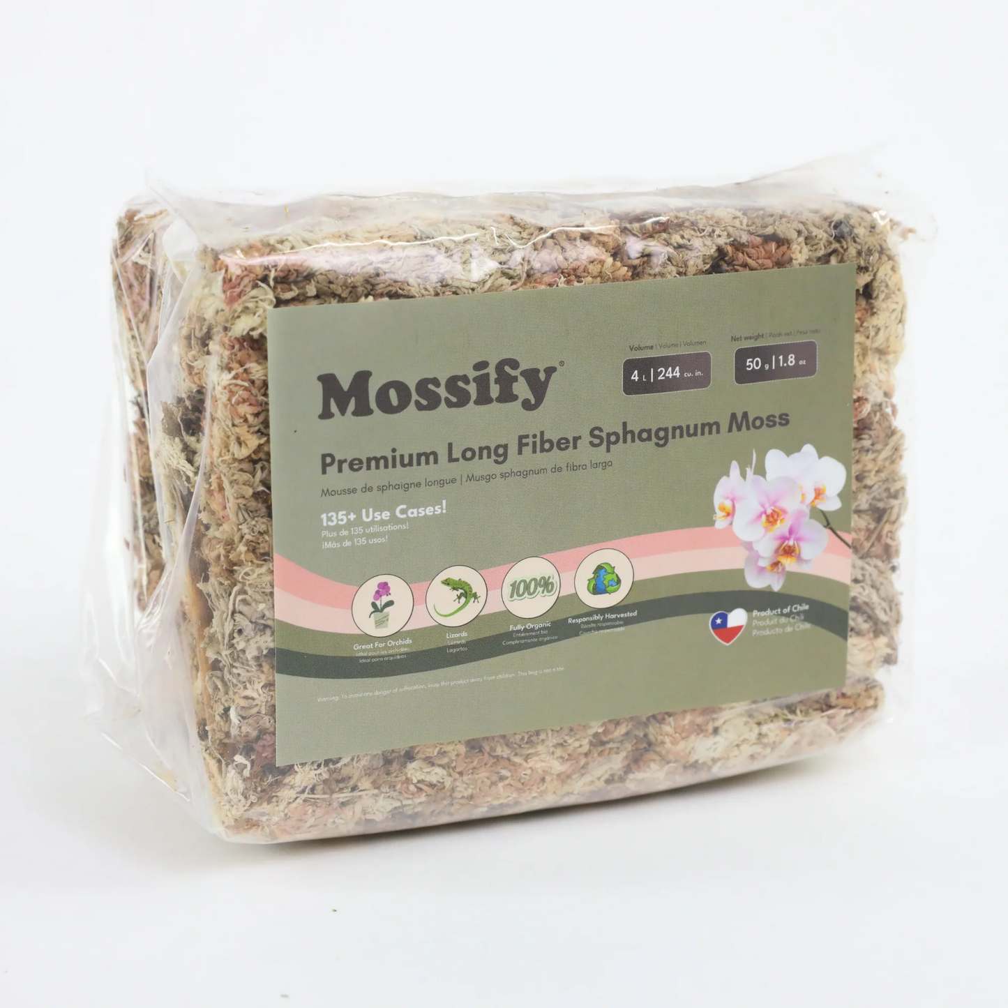 Mossify Sphagnum Moss - 50 g / 1.8 oz