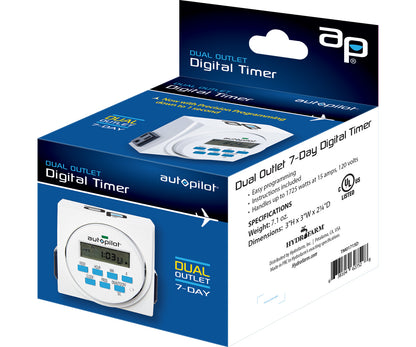 Autopilot Digital Timer - 2 Outlet