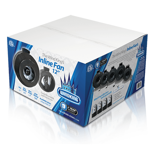 Wind King Inline Fan - 12 Inch