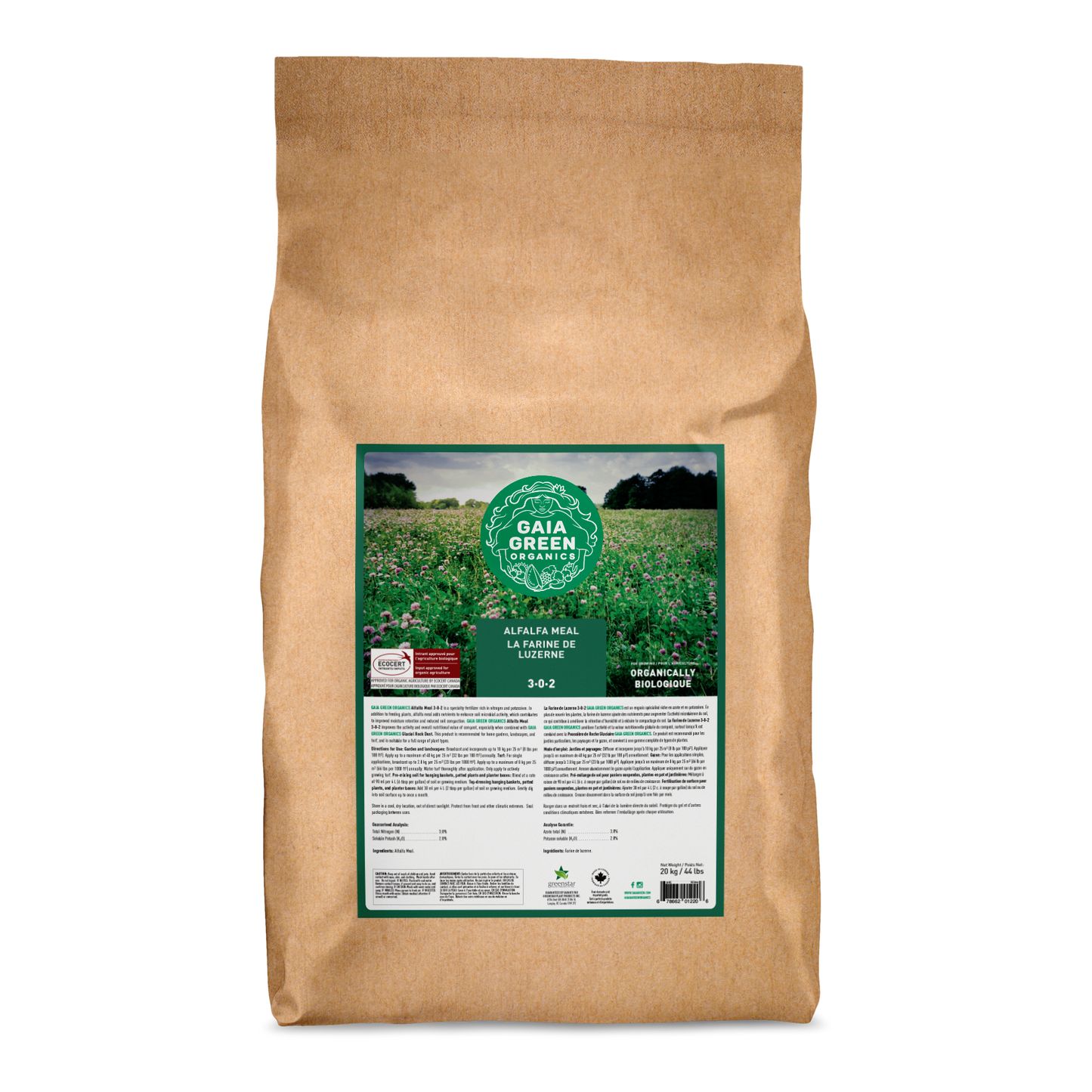Gaia Green Alfalfa Meal - 20 KG