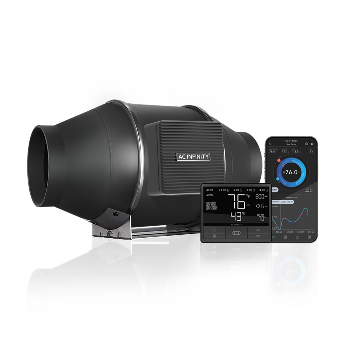AC Infinity Cloudline T4 Inline Fan with Controller 69 Pro