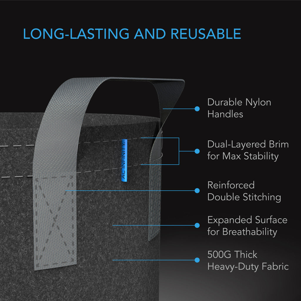 AC Infinity Heavy Duty Fabric Pots