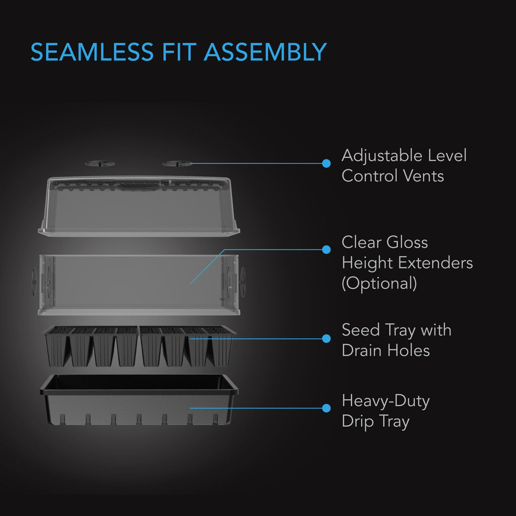 AC Infinity Propagation Kit With Height Extension - 5x8 Tray