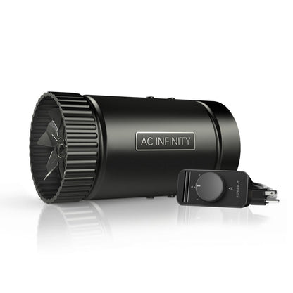 AC Infinity Raxial S8 Inline Booster Duct Fan with Speed Controller