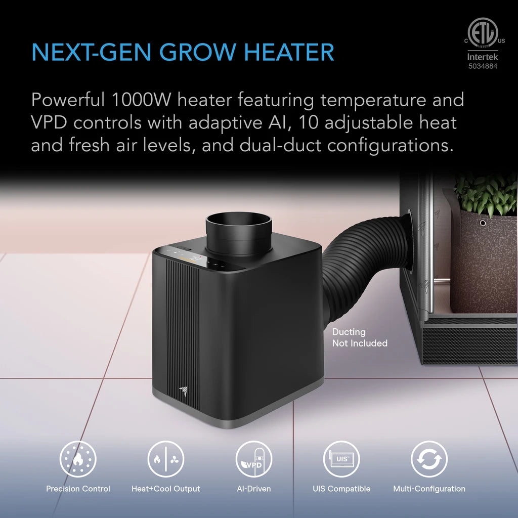 AC Infinity Thermoforge T7 Plant Heater with AI-Powered VPD Controller