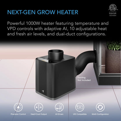 AC Infinity Thermoforge T7 Plant Heater with AI-Powered VPD Controller