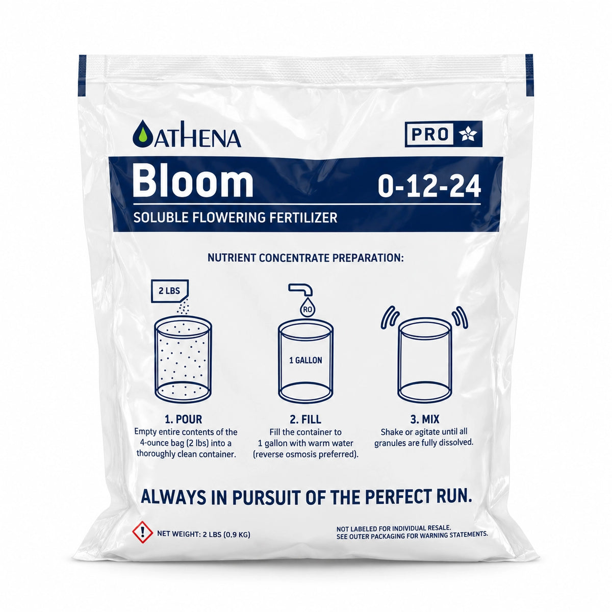 Athena Nutrients Pro Line Bloom - 10 LB (2lb/Bag, 5/Case)