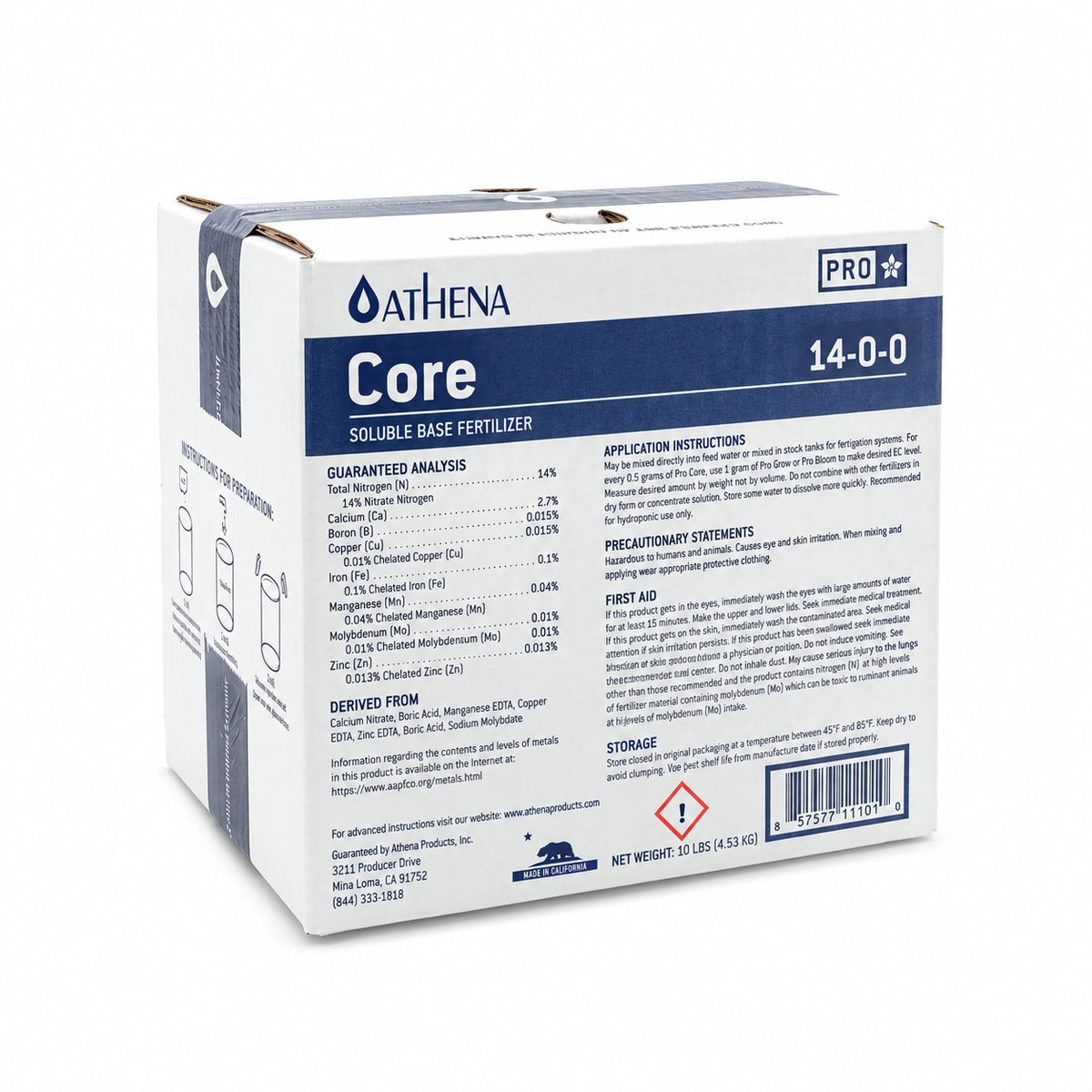 Athena Nutrients Pro Line Core - 25 LB (5lb/Bag, 5/Case)