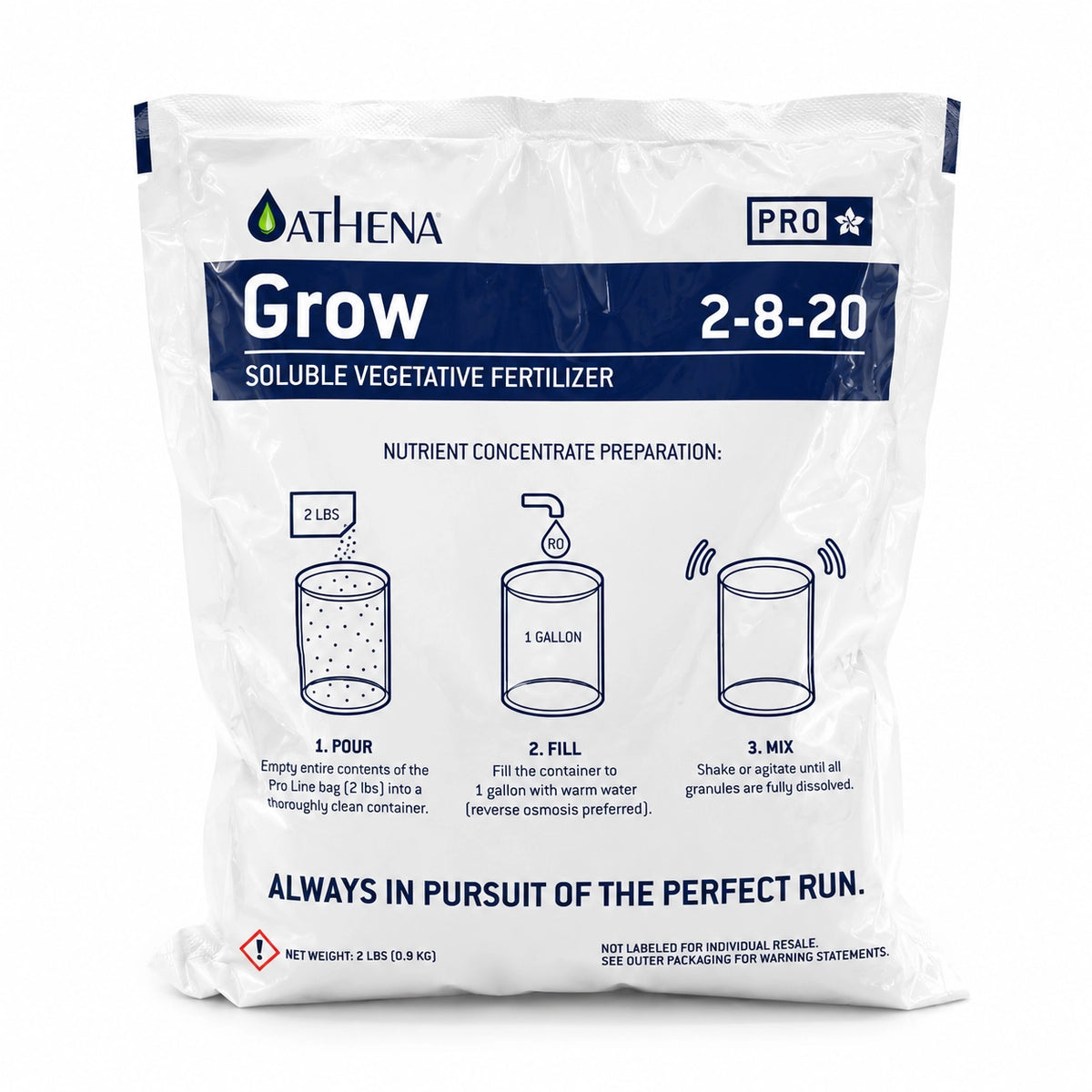 Athena Nutrients Pro Line Grow - 10 LB (2lb/Bag, 5/Case)