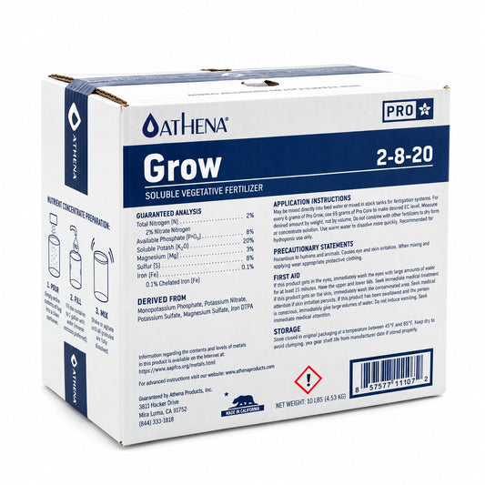 Athena Nutrients Pro Line Grow - 10 LB (2lb/Bag, 5/Case)