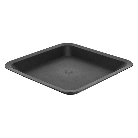 Black Square Saucer - 8 Inch