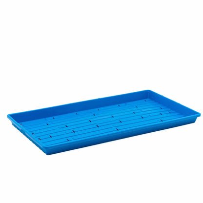 Bootstrap Farmer Heavy Duty Microgreen Shallow Tray 10x20 - Blue (Holes)