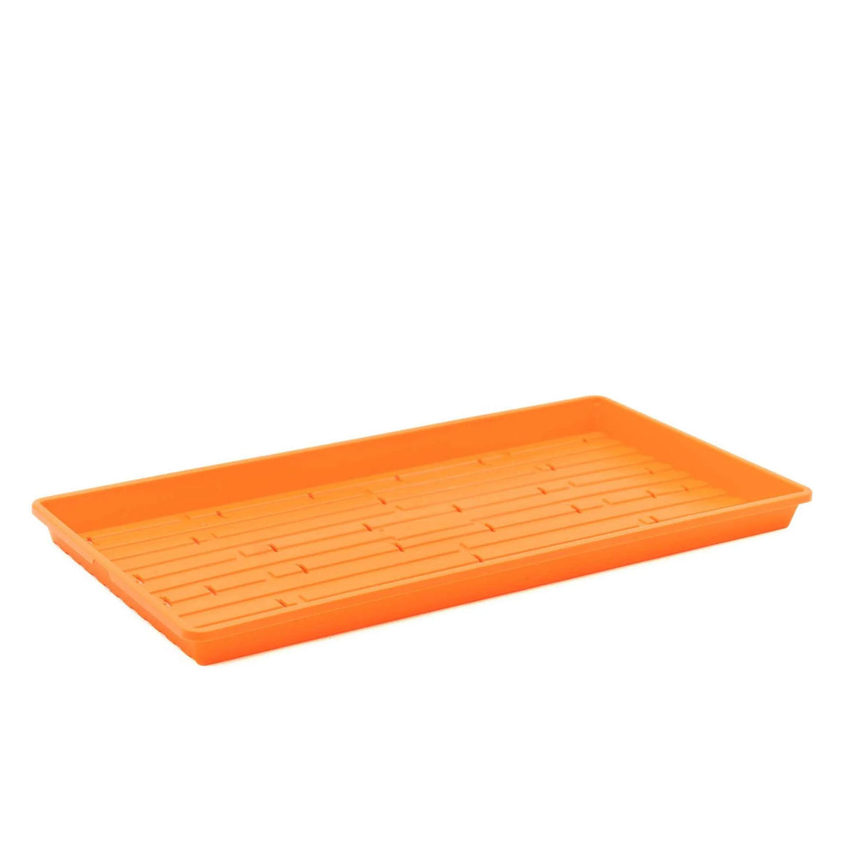 Bootstrap Farmer Heavy Duty Microgreen Shallow Tray 10x20 - Orange (Holes)