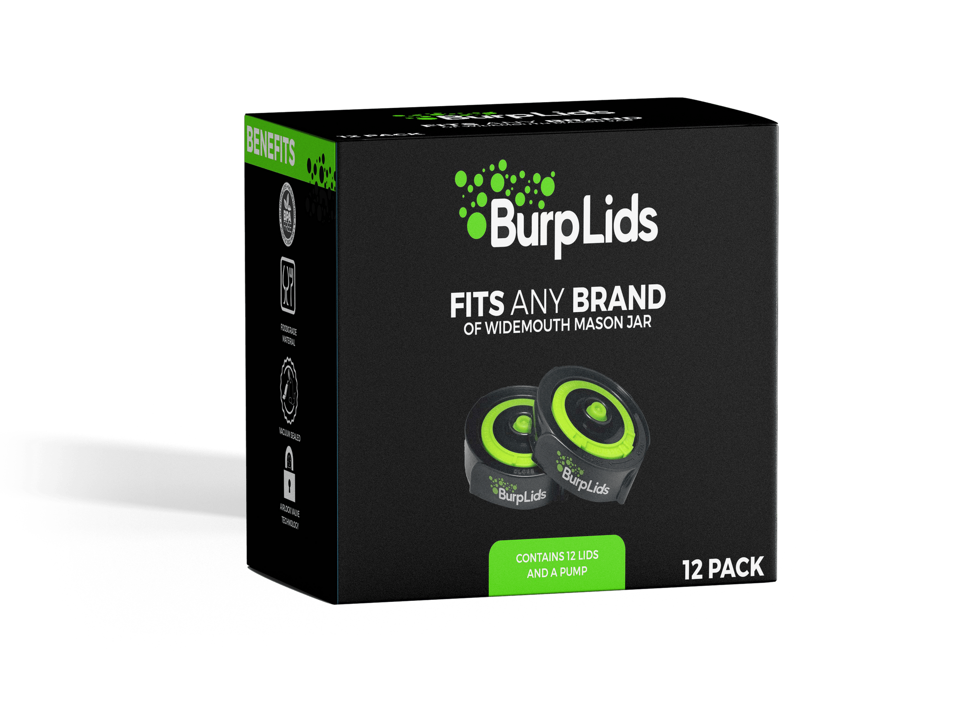 Burp Lids - 12 Pack