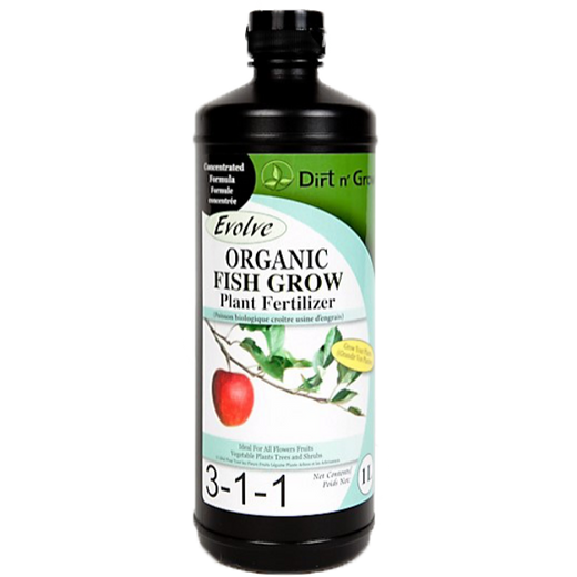 Dirt N Grow Evolve 鱼苗生长肥 3-1-1 - 1 升