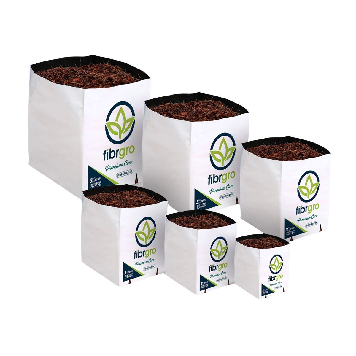 Sac ouvert Fibrgro Coco tamponné 40/60 - 5 gallons