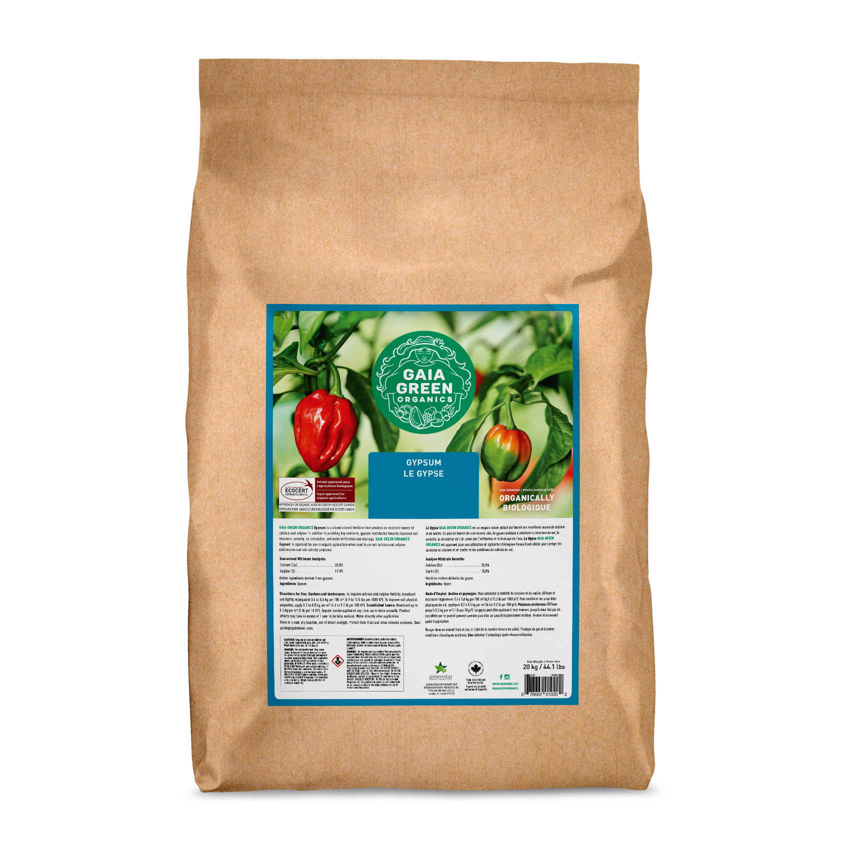 Gaia Green Agricultural Gypsum Powder - 20 KG