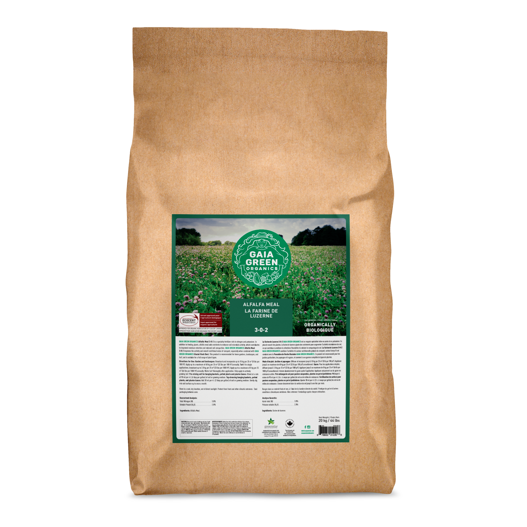 Gaia Green Alfalfa Meal - 20 KG