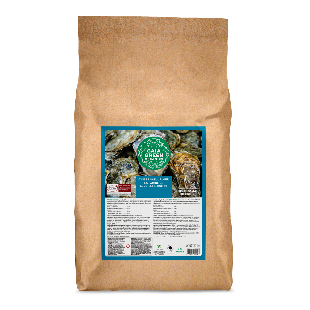 Gaia Green Oyster Shell Flour - 20 KG – Provision Gardens