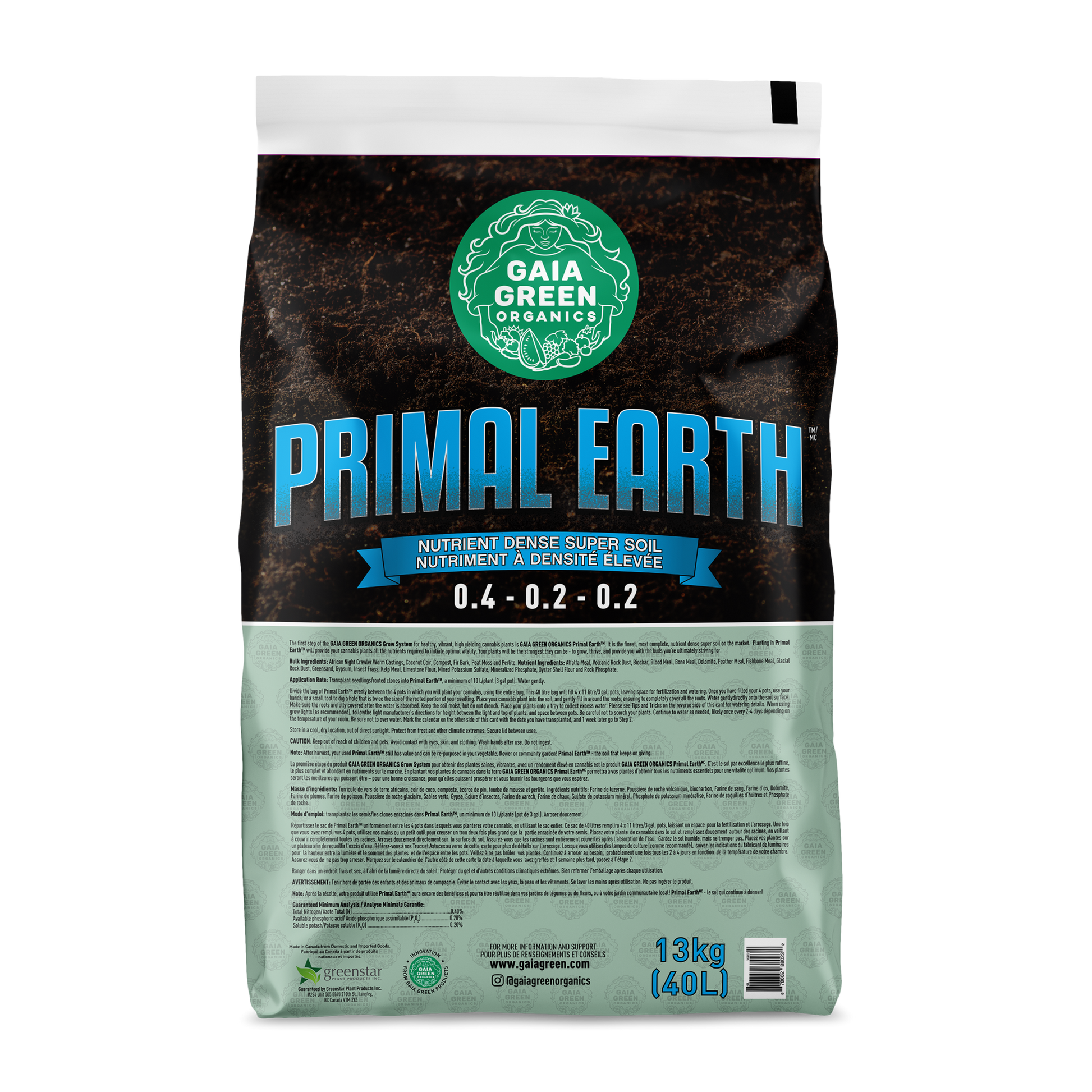 Gaia Green Primal Earth - 40 Litre