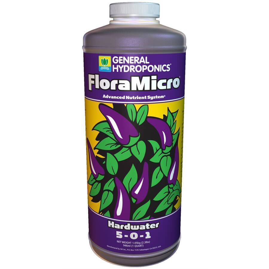 General Hydroponics Flora Hardwater Micro - 1 Quart