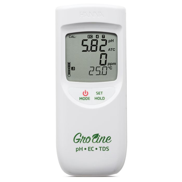 Hanna GroLine Waterproof Portable pH/EC/TDS Meter - HI9814