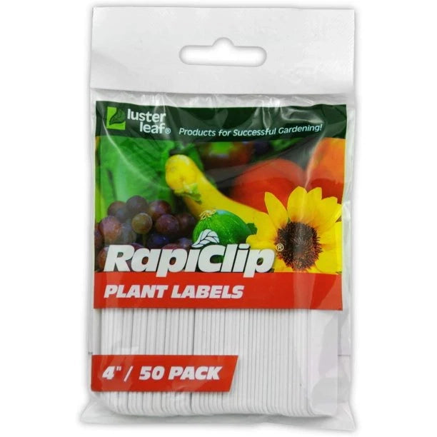 Luster Leaf Plant Labels - 4 Inch (50 Pieces)