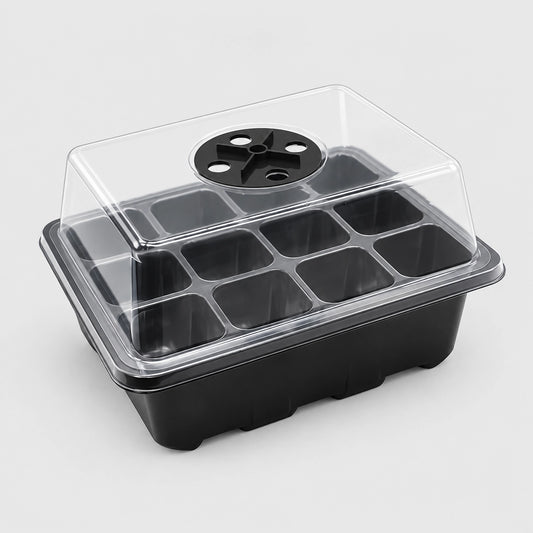 Provision Gardens Seed Starter Tray Kit - 12 Cell (Black)