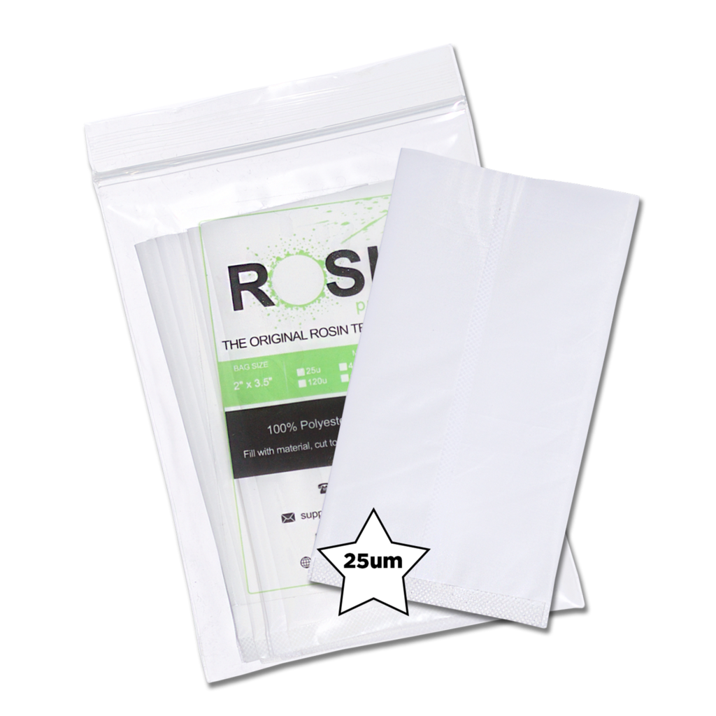 Rosin Press Filter Bags 2 inch by 3.5 inch - 10 Pack (190u)