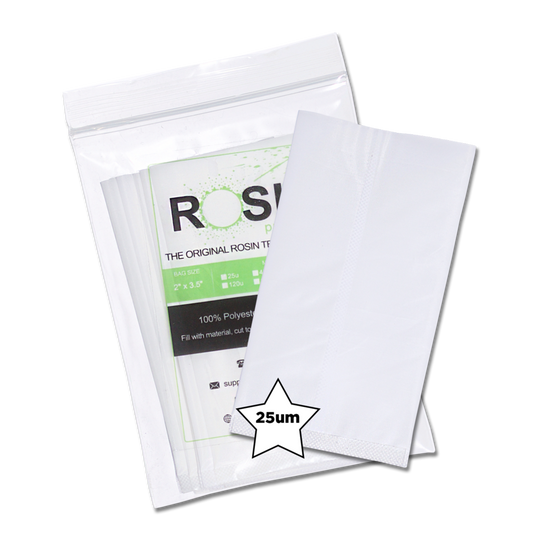 Rosin Press Filter Bags 2 inch by 3.5 inch - 10 Pack (190u)