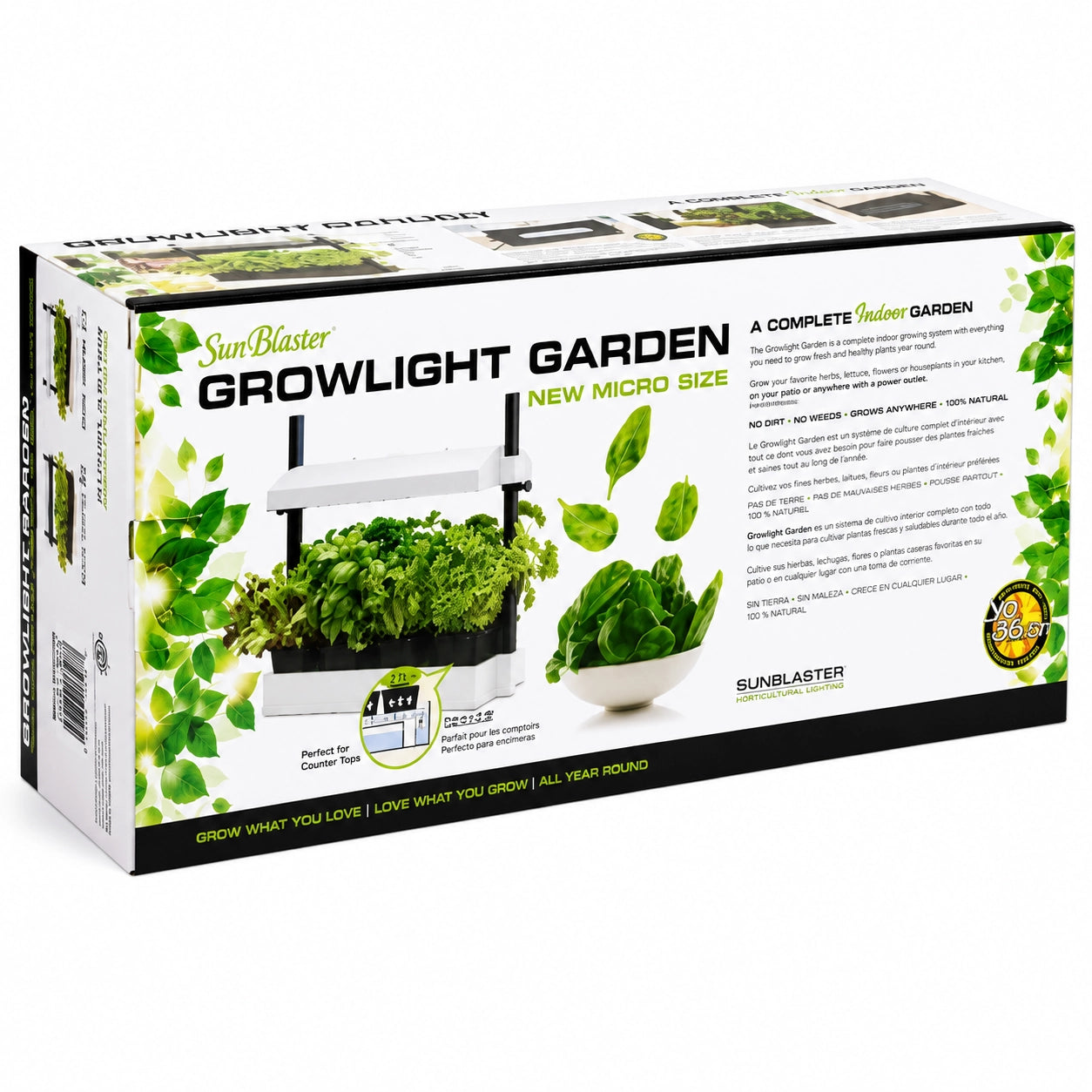 SunBlaster Micro Grow Light Garden - White T5HO